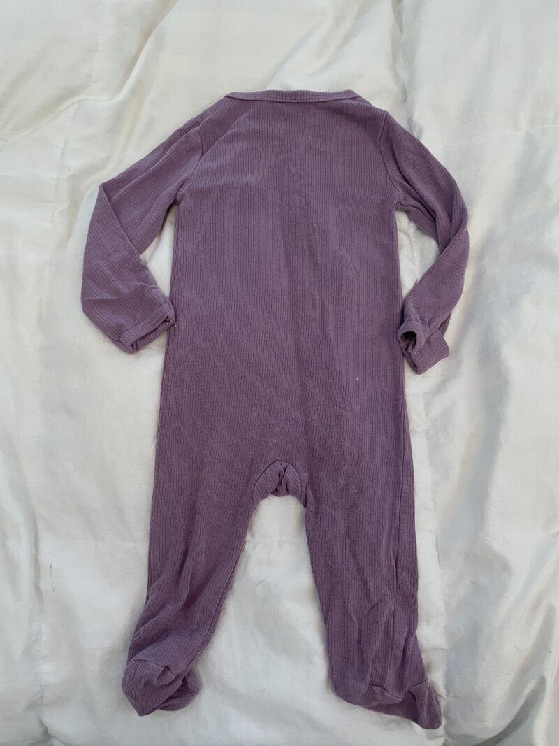 Sloane | 3-6 month zip up onesie with ruffle - Image 4